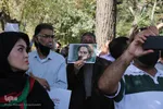 تجمع افغانستانی‌های مقیم مشهد در مقابل کنسولگری پاکستان
