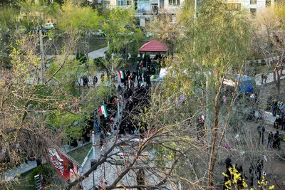 مراسم یادبود شهدای خانواده رستمی