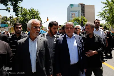 محسن هاشمی در راهپیمایی روز قدس