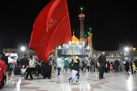 عزاداری شب شهادت امام جواد(ع) در حرم حضرت معصومه(س)