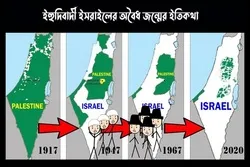 ইহুদিবাদী ইসরাইলের অবৈধ জন্মের ইতিকথা