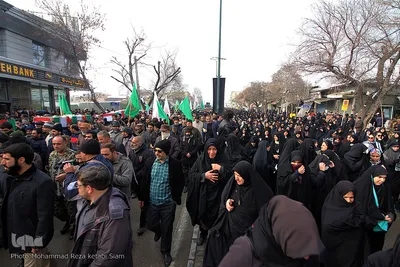 مراسم تشییع پیکرهای مطهر شهدای سقوط هواپیمای اوکراینی در همدان و اصفهان