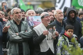 اجتماع عزاداران فاطمی در میدان هفت تیر تهران