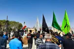 پیادروی جاماندگان اربعین حسینی در نایین