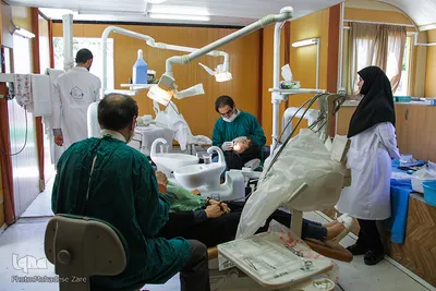 اردوی جهادی ارئه خدمات دندانپزشکی در حاشیه شهر مشهد