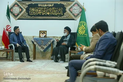 دیدار روح‌الله دهقانی فیروز‌آبادی، رئیس جهاددانشگاهی با حجت الاسلام والمسلمین سعیدی، تولیت آستان مقدس حضرت معصومه(س)
