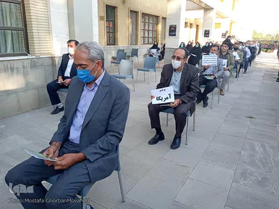 تجمع جمعی از دانشگاهیان بسیجی اهر در محکومیت اهانت به ساحت پیامبر اکرم(ص)