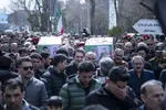وداع باشکوه مردم دارالارشاد با شهدای مرزبان اردبیلی