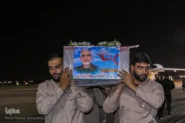 استقبال از پیکر مطهر شهید مدافع حرم «شهید عبدالله اسکندری» در شیراز‎‎