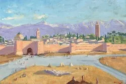 Le tableau la « Tour de la mosquée Koutoubia » de Churchill mis aux enchères