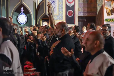 مراسم عزاداری شب شهادت امام رضا(ع) در حرم مطهر رضوی