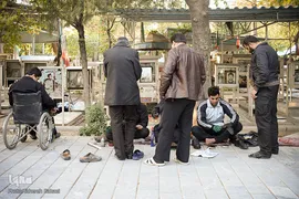 گلزار شهدای تهران، در روز شهادت امام رئوف