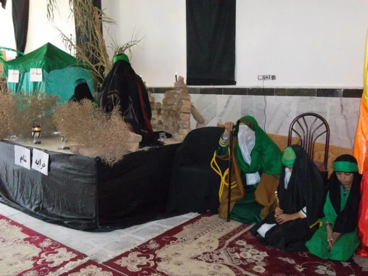 مراسم خطبه‌خوانی حضرت زینب(س) در بردسکن برگزار شد