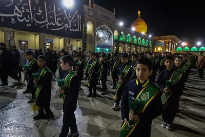 تشیع نمادین حضرت زهرا (س) در شاهچراغ(ع)