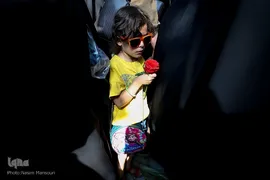 تشییع شهید گمنام با حضور دانش‌آموزان در اهواز