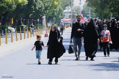 مراسم آیینی پیاده‌روی جاماندگان اربعین حسینی - تبریز