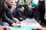 استقبال و خاکسپاری از شهدا گمنام در خراسان شمالی