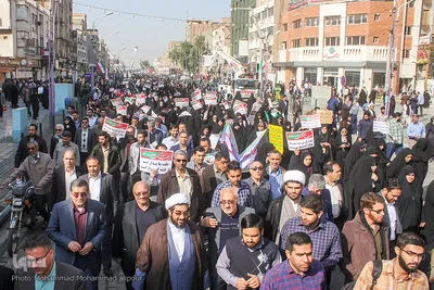 راهپیمایی مردم اهواز در حمایت از اقتدار و امنیت کشور 