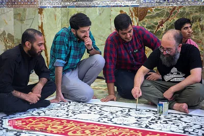 کارگاه ملی کتیبه و پرچم در حرم مطهر شاهچراغ (ع)