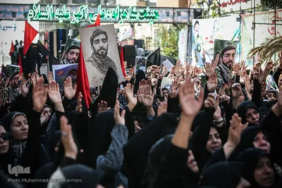 مراسم تشییع پیکر شهید محسن حججی در تهران