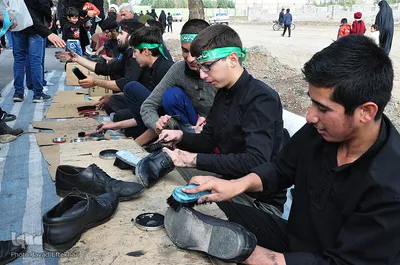 راهپیمایی جاماندگان اربعین حسینی در کاشمر