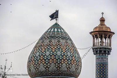 آیین تعویض پرچم آستان مقدس حضرت سید علاءالدین حسین(علیه السلام)‎‎