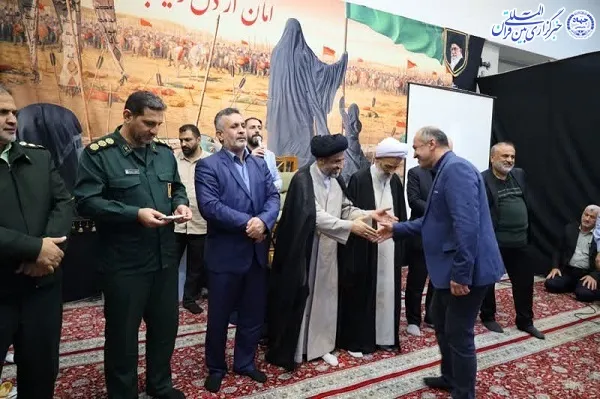 آیین تجلیل از خادمان حسینی موکب باب المراد شهرستان محمودآباد