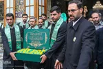 آیین تعویض پرچم گنبد حرم امام رضا(ع)
