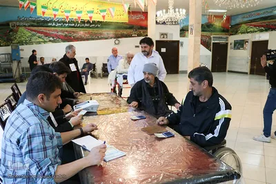 شور انتخابات در آسایشگاه جانبازان شهید مطهری