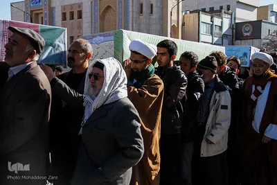 تشییع پیکر مطهر ۵ شهید دفاع مقدس و ۵ شهید مدافع حرم