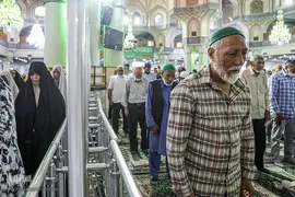 نماز عید سعید قربان در حرم حضرت عبدالعظيم(ع)