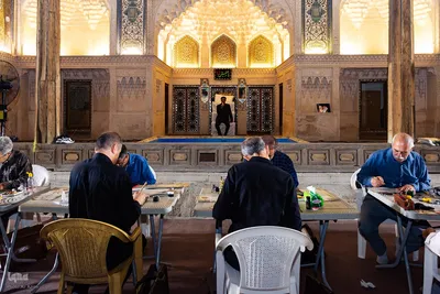 مشق عشق خوشنویسان اصفهانی در سوگ سیدالشهدا (ع)