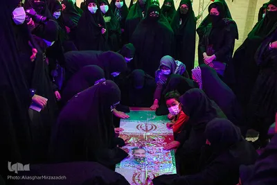 مراسم تشیع پیکر شهید مدافع حرم محمد رضا بیات