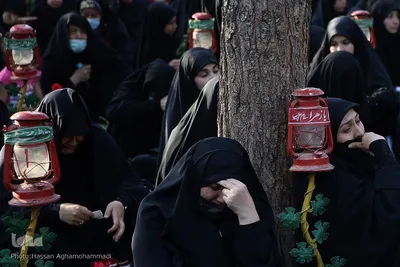مراسم عزاداری روز هفتم محرم در قطعه 40 (سرداران بی پلاک) بهشت زهرای تهران