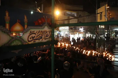 آیین سنتی مشعل گردانی در قم