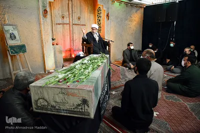 مراسم عزاداری دهه فاطمیه با حضور شهید گمنام‎‎