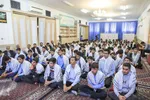 دیدار دانش‌آموزان بسیجی با نماینده ولی‎فقیه در خراسان جنوبی
