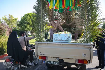 استقبال از دو شهید دفاع مقدس در شیراز