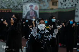 خیمه سوزان غروب عاشورا در میدان امام حسین(ع)