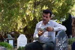 قرائت دعای عرفه در باغ رضوان اصفهان