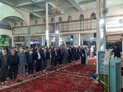برپایی میز خدمت در مصلی نماز جمعه شهرستان اهر