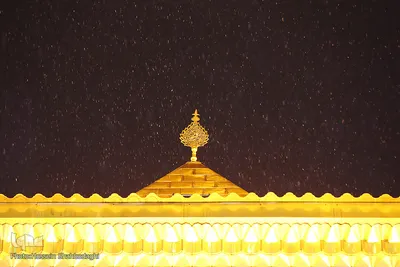 اولین برف زمستانی در قم