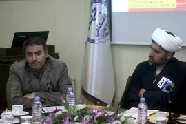  حجت‌الاسلام والمسلمین محمدعلی میرزایی، عضو هیئت علمی جامعة‌المصطفی(ص) العالمیة و سیدمحمدجواد شوشتری، مدیرعامل خبرگزاری بین المللی قرآن(ایکنا)