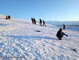 طبیعت زمستانی و روزهای سرد شهرستان اهر