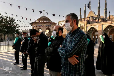 سیاهپوشان آستان مقدس امامزاده حسین (ع) قزوین