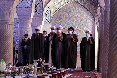 مراسم جزءخوانی و تفسیرآیات قرآنی در مسجد نصیرالملک‎‎
