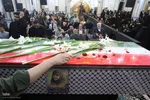 آیین وداع با پیکر شهید معصومه کرباسی در دانشگاه شیراز‎