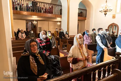 مراسم غسل تعمید و جشن سال نو مسیحی ارامنه در کلیسای مریم مقدس تبریز