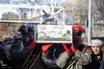 تشییع پیکر مطهر پنج شهید گمنام در تبریز‎