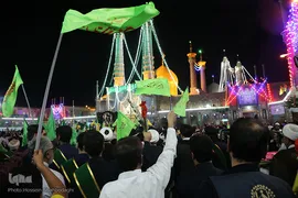 حرم کریمه اهل بیت(ع) در شب عید غدیر